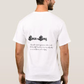 Schwanengesang T-Shirt (Rückseite)