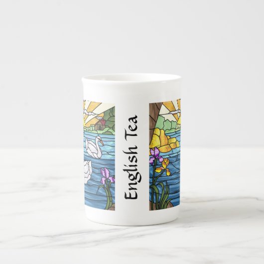 Schwanengesang-Tee-Schale Porzellantasse (Vorderseite)