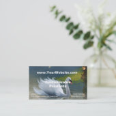 Schwanengesang-Visitenkarte Visitenkarte (Stehend Vorderseite)