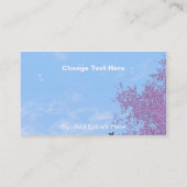 Schwanengesang-Visitenkarte Visitenkarte (Rückseite)