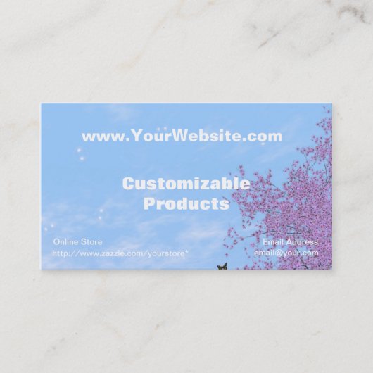 Schwanengesang-Visitenkarte Visitenkarte (Vorderseite)