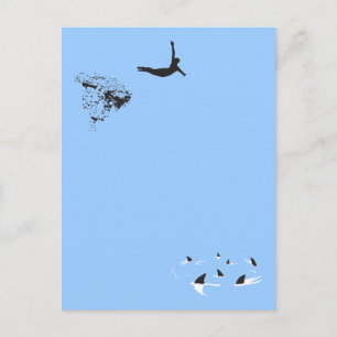 Schwanenhals-Sprung Postkarte