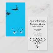 Schwanenlied Visitenkarte (Vorne/Hinten)