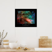 Schwanennebel aus Gaswolken Poster (Küche)