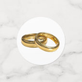 Schwanenpaar auf schwarz-weiß gestreifter Hochzeit Konfetti (Klein Vorderseite)