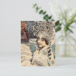 Schwanenprinzessin Vrubel-Gemälde Vintage Beauty Postkarte