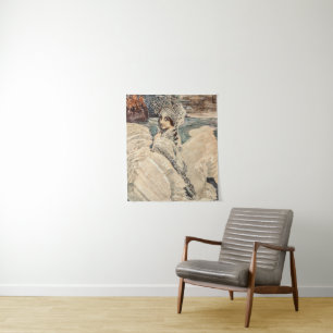 Schwanenprinzessin Vrubel Gemälde Vintage Beauty Wandteppich