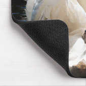 Schwanenschwan weiß mousepad (Ecke)