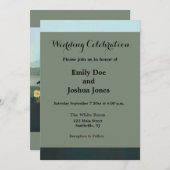 Schwanenschwäne Einladung (Vorne/Hinten)