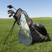 Schwanenschwäne Golfhandtuch (Gras)