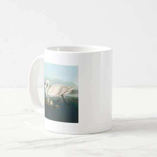 Schwanenschwäne Kaffeetasse (Vorderseite Links)