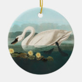 Schwanenschwäne Keramik Ornament (Vorne)