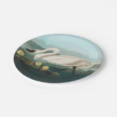 Schwanenschwäne Pappteller (Schrägansicht)