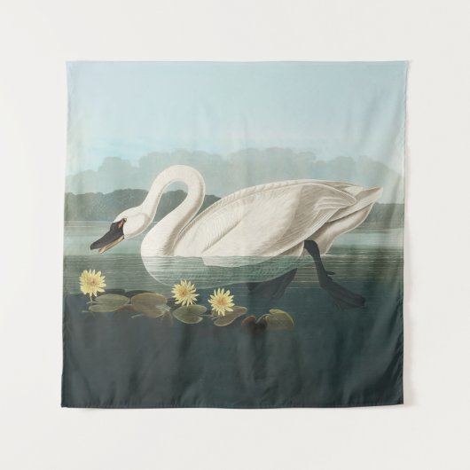 Schwanenschwäne Wandteppich (Vorderseite)