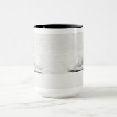 Schwanenschwanen Schwarz-Weiß-Tasse Tasse (Zentrum)
