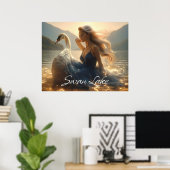 SCHWANENSEE - BALLETT & TÄNZE -  POSTER (Heimbüro)