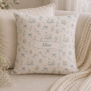 Schwanensee Cottagecore Vintage-Bogen-Geschenk mit Kissen