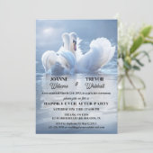 Schwanensee Happily Ever After Party Einladung (Stehend Vorderseite)