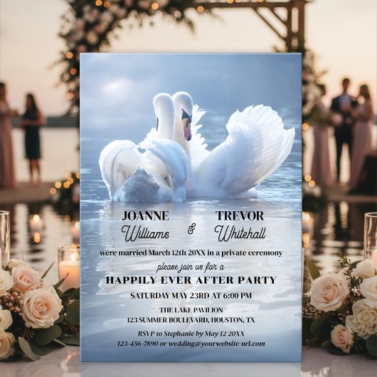 Schwanensee Happily Ever After Party Einladung