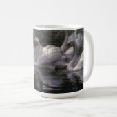 Schwanensee im Mondlicht Kaffeetasse (VorderseiteRechts)