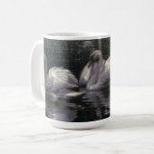Schwanensee im Mondlicht Kaffeetasse (Vorderseite Links)