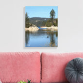 Schwanensee-Wandkunst Leinwanddruck (Insitu (Wohnzimmer))