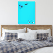 Schwanentauchung Leinwanddruck (Insitu (Schlafzimmer))