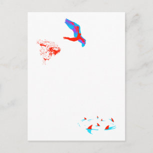 Schwanentauchung Postkarte