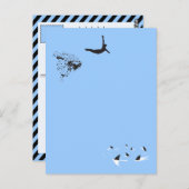 Schwanentauchung Postkarte (Vorne/Hinten)