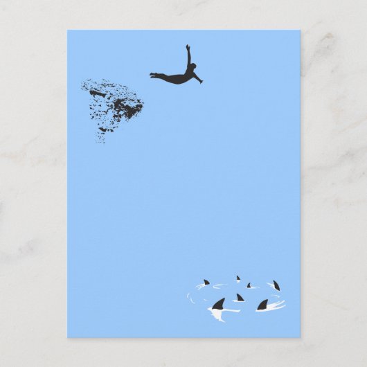 Schwanentauchung Postkarte (Vorderseite)