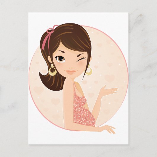 schwanger ankündigungspostkarte (Vorderseite)