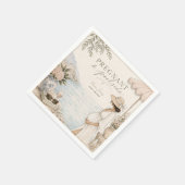 Schwanger & Poolparty-Baby-Party Serviette (Ecke)