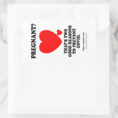 Schwanger? Rechteckiger Aufkleber (Tasche)