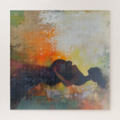 Schwangere Abstrakte Kunst Puzzle (Horizontal)