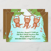 Schwangere Affen Lebendige Einladung (Vorne/Hinten)