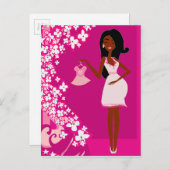 Schwangere Ankündigungspostkarte (Vorne/Hinten)