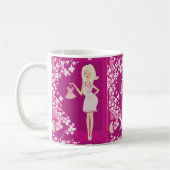 schwangere Blondine Kaffeetasse (Links)