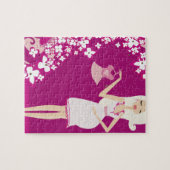 schwangere Blondine Puzzle (Horizontal)