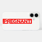 Schwangere Briefmarke Case-Mate iPhone Hülle (Rückseite (Horizontal))