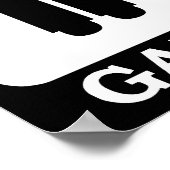 Schwangere Ehefrau - Neuer Vater Poster (Ecke)