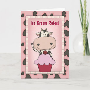 Schwangere Eiscreme Lover Karte