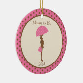 Schwangere erwartenweihnachtskundengerechte keramikornament (Rechts)