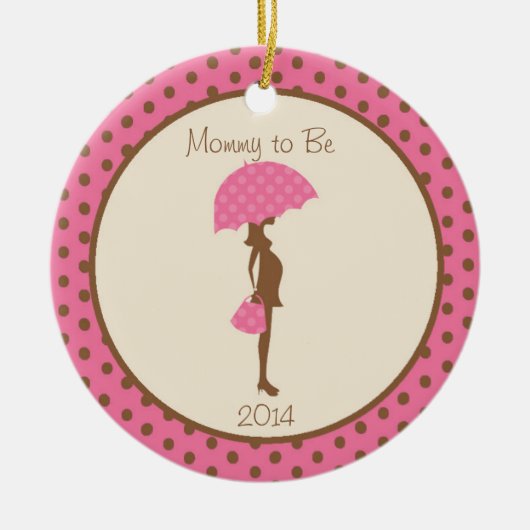 Schwangere erwartenweihnachtskundengerechte keramikornament (Vorne)