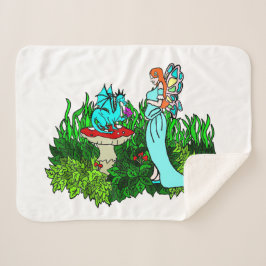 Schwangere Fairy und Drache Sherpadecke
