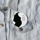 Schwangere Frauen-Silhouette - mit Chld Button (Beispiel)