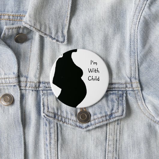 Schwangere Frauen-Silhouette - mit Chld Button (Beispiel)