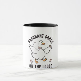 Schwangere Gans auf dem Lose Pregnancy Goose Bird Tasse