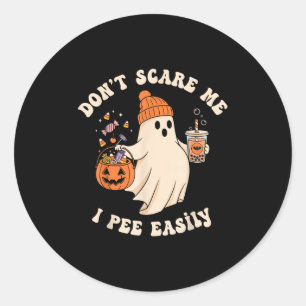 Schwangere Geister-Trick-or-Treat-Kleid faules Hal Runder Aufkleber