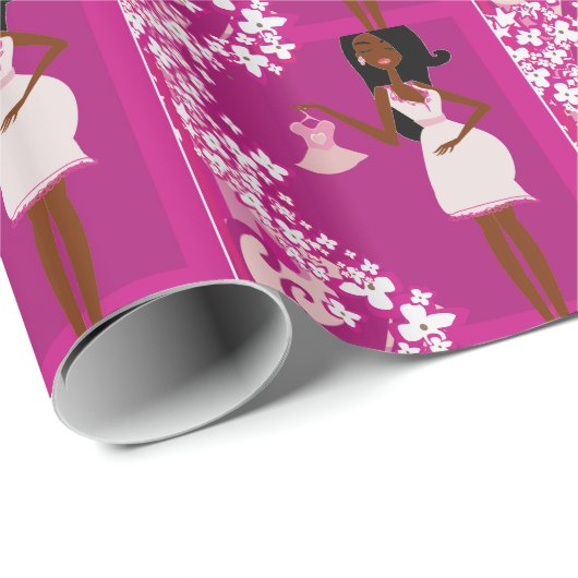 Schwangere Geschenkpapier (Rolleneckpunkt)