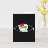 Schwangere Halloween Karte (Gelbe Blume)